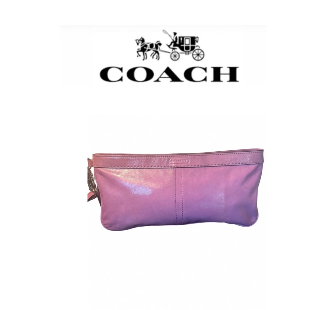 Coach Lilac Patent Leather Wristlet/Clutch